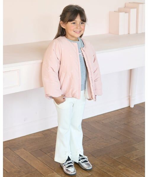 Lycee mine / リセマイン ブルゾン | アソート総刺しゅうノーカラーブルゾン | 詳細24