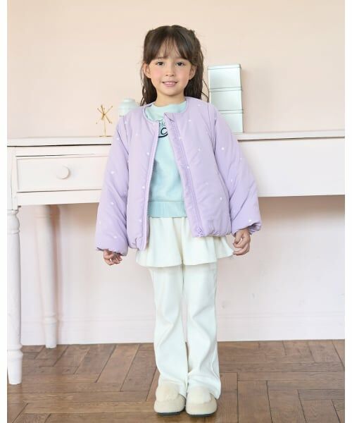 Lycee mine / リセマイン ブルゾン | アソート総刺しゅうノーカラーブルゾン | 詳細27