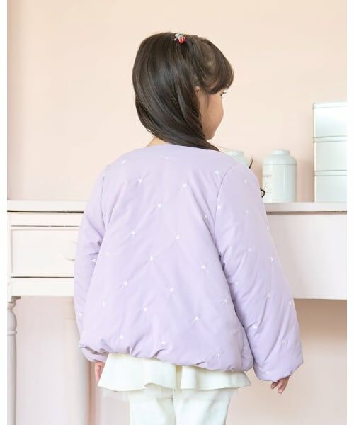 Lycee mine / リセマイン ブルゾン | アソート総刺しゅうノーカラーブルゾン | 詳細28