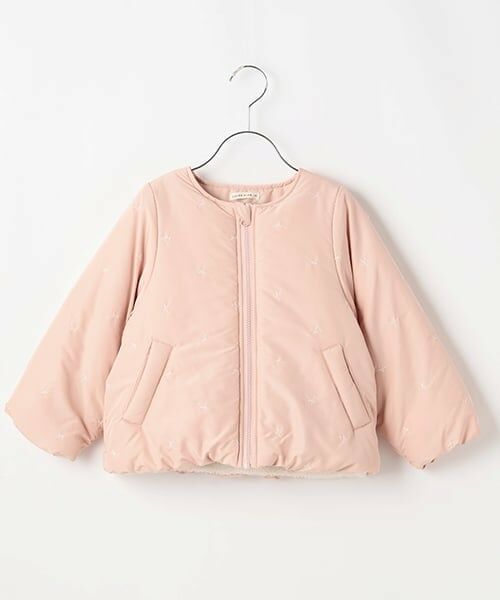 Lycee mine / リセマイン ブルゾン | アソート総刺しゅうノーカラーブルゾン | 詳細3