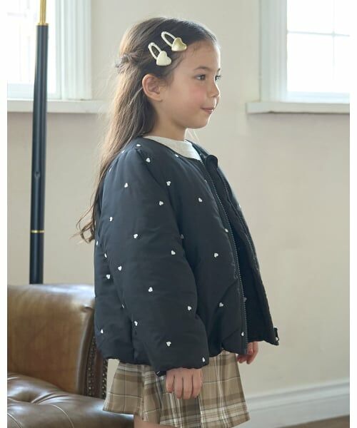 Lycee mine / リセマイン ブルゾン | アソート総刺しゅうノーカラーブルゾン | 詳細30