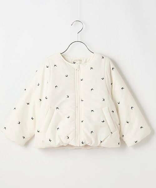Lycee mine / リセマイン ブルゾン | アソート総刺しゅうノーカラーブルゾン | 詳細5