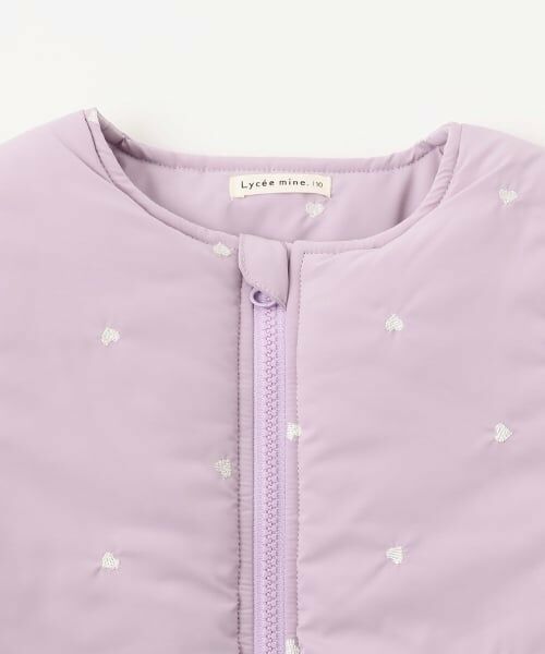 Lycee mine / リセマイン ブルゾン | アソート総刺しゅうノーカラーブルゾン | 詳細8