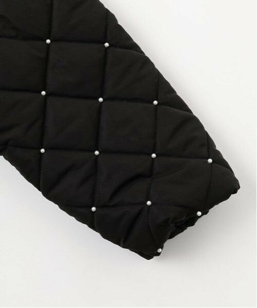 Lycee mine / リセマイン ブルゾン | パール付きキルティングペプラムブルゾン | 詳細10