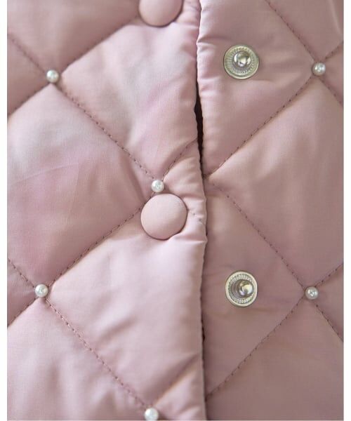 Lycee mine / リセマイン ブルゾン | パール付きキルティングペプラムブルゾン | 詳細18