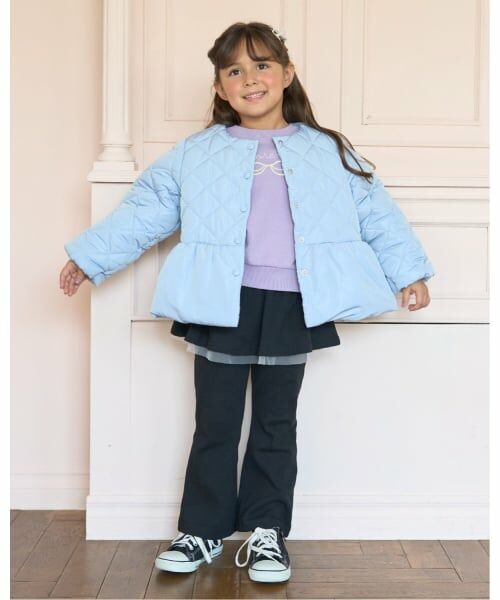 Lycee mine / リセマイン ブルゾン | パール付きキルティングペプラムブルゾン | 詳細19