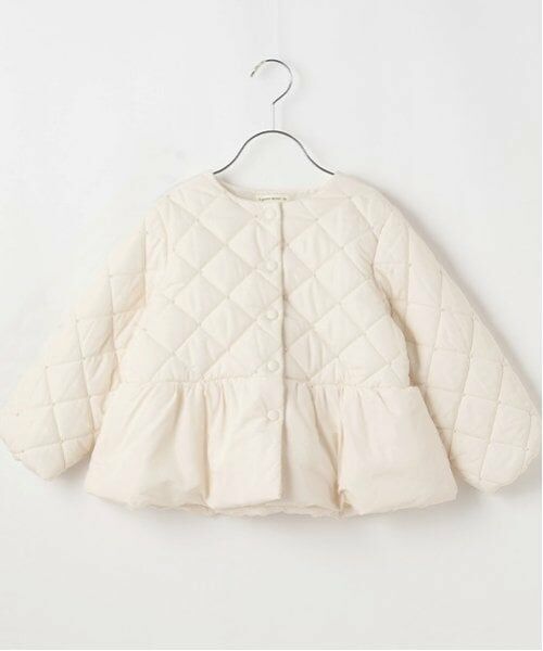 Lycee mine / リセマイン ブルゾン | パール付きキルティングペプラムブルゾン | 詳細2