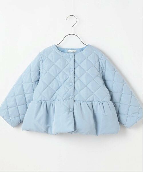 Lycee mine / リセマイン ブルゾン | パール付きキルティングペプラムブルゾン | 詳細4