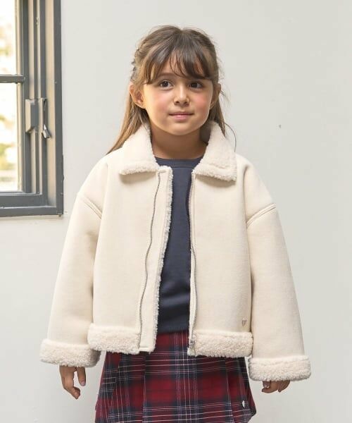 Lycee mine / リセマイン ブルゾン | フェイクムートンジャケット（アイボリー）