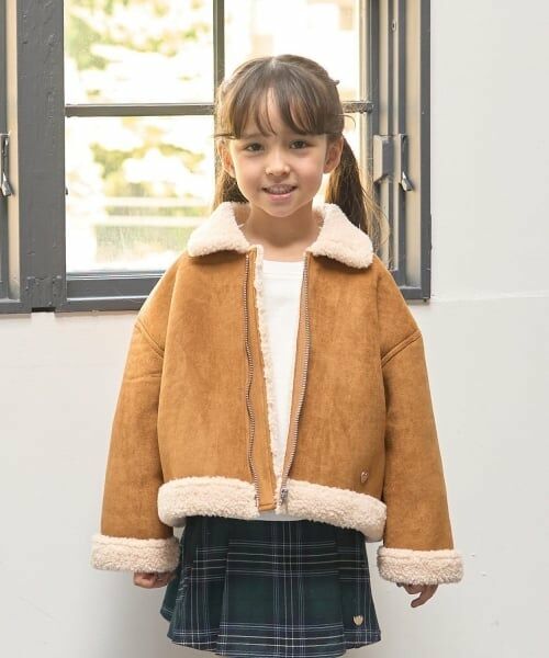 Lycee mine / リセマイン ブルゾン | フェイクムートンジャケット（キャメル）