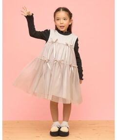 Lycee mine / リセマイン ミニ丈・ひざ丈ワンピース | ふんわりチュールティアードワンピース