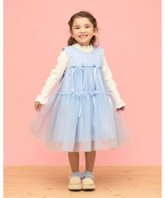 Lycee mine / リセマイン ミニ丈・ひざ丈ワンピース | ふんわりチュールティアードワンピース