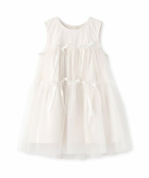 Lycee mine / リセマイン ミニ丈・ひざ丈ワンピース | ふんわりチュールティアードワンピース | 詳細1