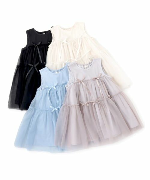 Lycee mine / リセマイン ミニ丈・ひざ丈ワンピース | ふんわりチュールティアードワンピース | 詳細12