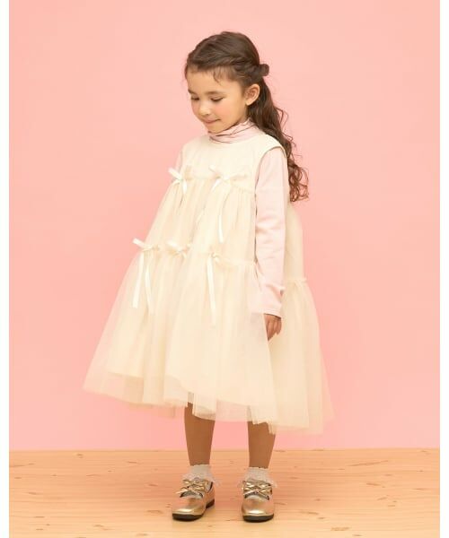 Lycee mine / リセマイン ミニ丈・ひざ丈ワンピース | ふんわりチュールティアードワンピース | 詳細14