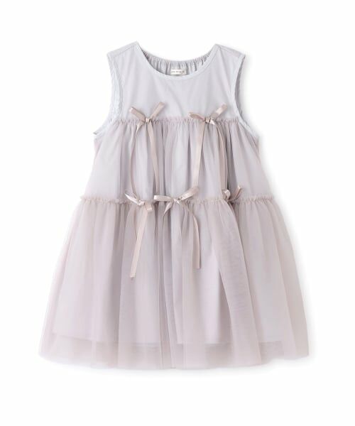 Lycee mine / リセマイン ミニ丈・ひざ丈ワンピース | ふんわりチュールティアードワンピース | 詳細2
