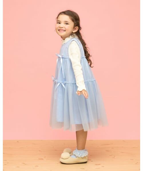 Lycee mine / リセマイン ミニ丈・ひざ丈ワンピース | ふんわりチュールティアードワンピース | 詳細21