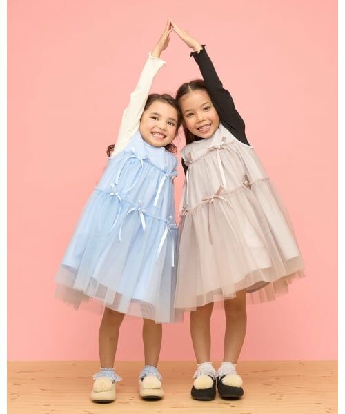 Lycee mine / リセマイン ミニ丈・ひざ丈ワンピース | ふんわりチュールティアードワンピース | 詳細24