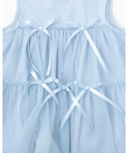 Lycee mine / リセマイン ミニ丈・ひざ丈ワンピース | ふんわりチュールティアードワンピース | 詳細8