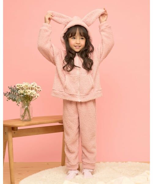 Lycee mine / リセマイン ルームウェア | うさぎ&ねこパーカー&パンツセット（ピンク）