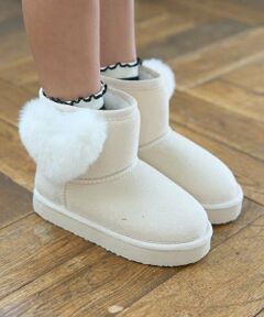 Lycee mine / リセマイン ブーツ（ショート丈） | ハート付きムートンブーツ