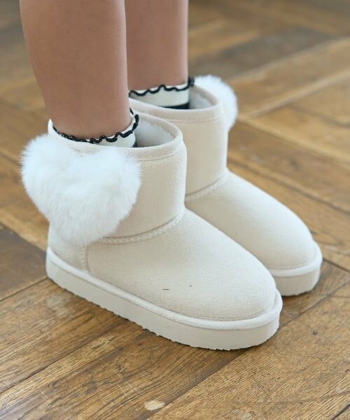 Lycee mine / リセマイン ブーツ（ショート丈） | ハート付きムートンブーツ | 詳細13