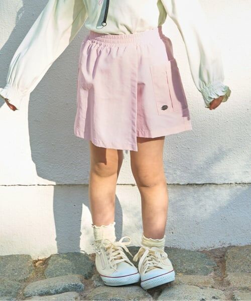 Lycee mine / リセマイン ショート・ハーフ・半端丈パンツ | 【スクール対応】【撥水・防汚・耐久・UV】ポケット付きラップパンツ(ライトピンク)