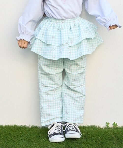 Lycee mine / リセマイン その他パンツ | 【スクール対応】【撥水・防汚・耐久・UV】レイヤードスカートパンツ（ミント）