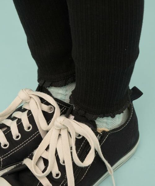 Lycee mine / リセマイン レギンス・スパッツ | 裾レースフリル9分丈レギンス | 詳細12