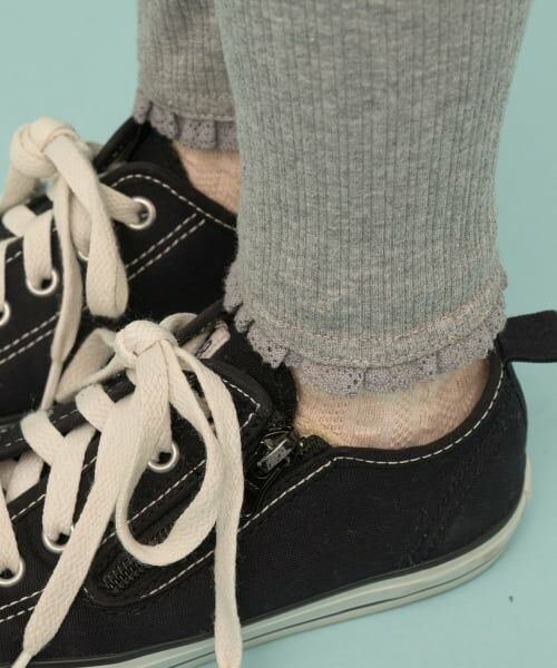 Lycee mine / リセマイン レギンス・スパッツ | 裾レースフリル9分丈レギンス | 詳細15