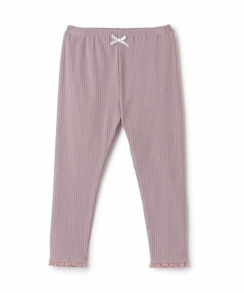 Lycee mine / リセマイン レギンス・スパッツ | 裾レースフリル9分丈レギンス（グレープ）