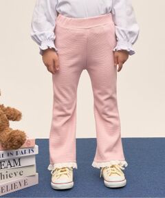 Lycee mine / リセマイン その他パンツ | 【ともパン】【防汚・速乾】裾チェリーレースフレアパンツ