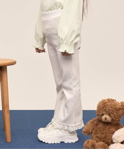 Lycee mine / リセマイン その他パンツ | 【ともパン】【防汚・速乾】裾チェリーレースフレアパンツ | 詳細15