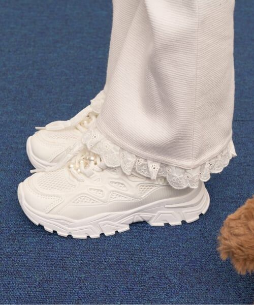 Lycee mine / リセマイン その他パンツ | 【ともパン】【防汚・速乾】裾チェリーレースフレアパンツ | 詳細17