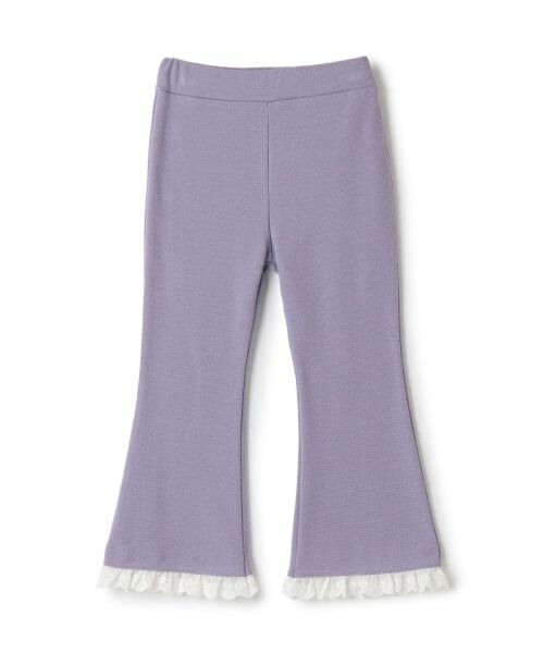 Lycee mine / リセマイン その他パンツ | 【ともパン】【防汚・速乾】裾チェリーレースフレアパンツ | 詳細4