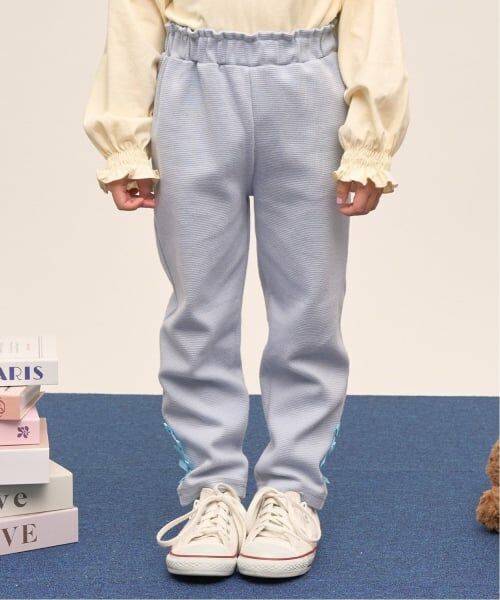 Lycee mine / リセマイン その他パンツ | 【ともパン】【防汚・速乾】リボンリボンストレートパンツ（サックス）