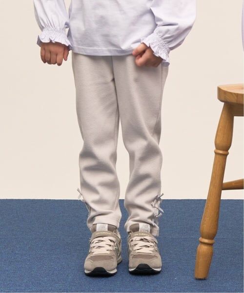 Lycee mine / リセマイン その他パンツ | 【ともパン】【防汚・速乾】リボンリボンストレートパンツ（シルバー グレー）