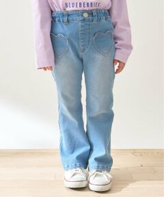 Lycee mine / リセマイン その他パンツ | 【きれいシルエット】しっかりストレッチハートポケットフレアデニムパンツ