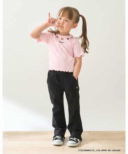 Lycee mine / リセマイン その他パンツ | 【ともパン】のーびのびストレッチ裾フリルフレアパンツ | 詳細30