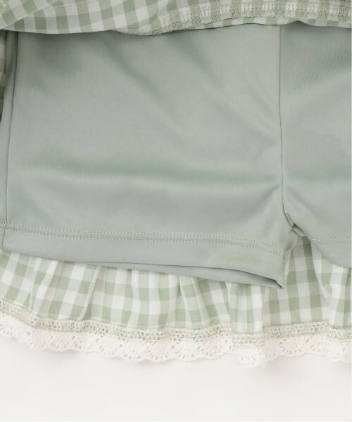 Lycee mine / リセマイン ミニ・ひざ丈スカート | 【UV加工】ギンガムチェックティアードスカート(インパン付き) 【Lycee mine バレエシリーズ】 | 詳細10
