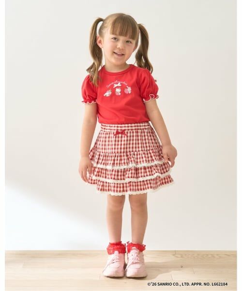 Lycee mine / リセマイン ミニ・ひざ丈スカート | 【UV加工】ギンガムチェックティアードスカート(インパン付き) 【Lycee mine バレエシリーズ】 | 詳細14