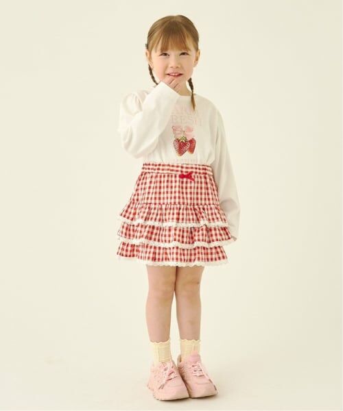 Lycee mine / リセマイン ミニ・ひざ丈スカート | 【UV加工】ギンガムチェックティアードスカート(インパン付き) 【Lycee mine バレエシリーズ】 | 詳細16