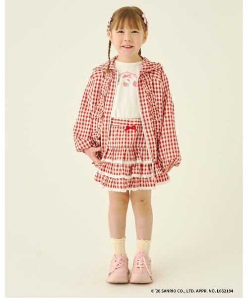 Lycee mine / リセマイン ミニ・ひざ丈スカート | 【UV加工】ギンガムチェックティアードスカート(インパン付き) 【Lycee mine バレエシリーズ】 | 詳細17