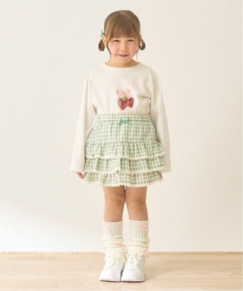 Lycee mine / リセマイン ミニ・ひざ丈スカート | 【UV加工】ギンガムチェックティアードスカート(インパン付き) 【Lycee mine バレエシリーズ】 | 詳細19