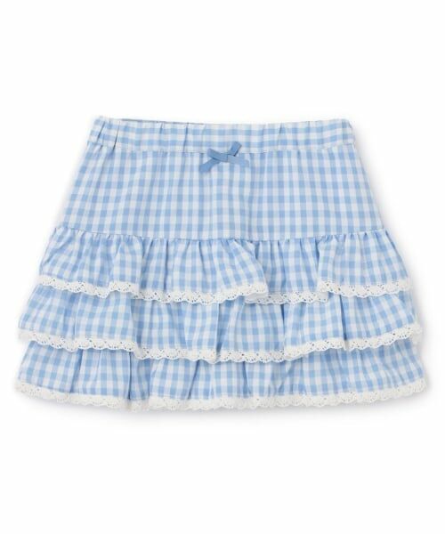 Lycee mine / リセマイン ミニ・ひざ丈スカート | 【UV加工】ギンガムチェックティアードスカート(インパン付き) 【Lycee mine バレエシリーズ】 | 詳細2