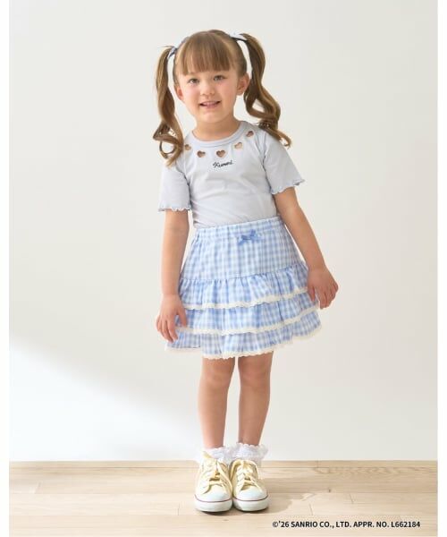 Lycee mine / リセマイン ミニ・ひざ丈スカート | 【UV加工】ギンガムチェックティアードスカート(インパン付き) 【Lycee mine バレエシリーズ】 | 詳細23
