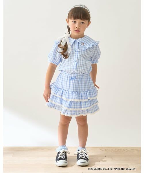 Lycee mine / リセマイン ミニ・ひざ丈スカート | 【UV加工】ギンガムチェックティアードスカート(インパン付き) 【Lycee mine バレエシリーズ】 | 詳細24