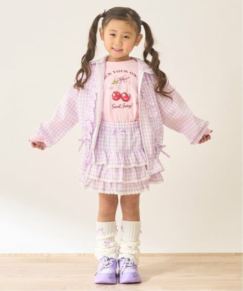 Lycee mine / リセマイン ミニ・ひざ丈スカート | 【UV加工】ギンガムチェックティアードスカート(インパン付き) 【Lycee mine バレエシリーズ】 | 詳細25