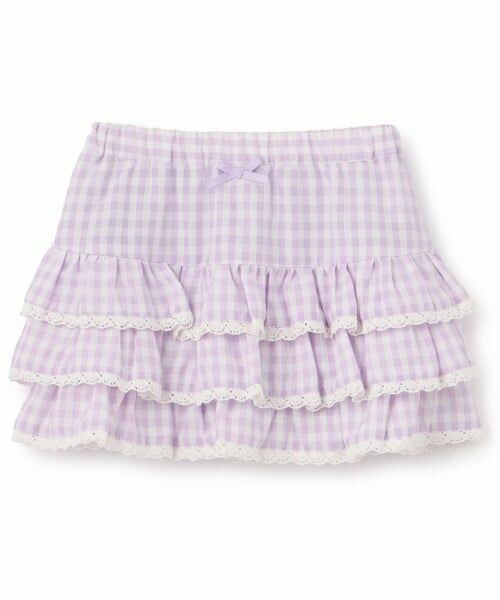 Lycee mine / リセマイン ミニ・ひざ丈スカート | 【UV加工】ギンガムチェックティアードスカート(インパン付き) 【Lycee mine バレエシリーズ】 | 詳細3