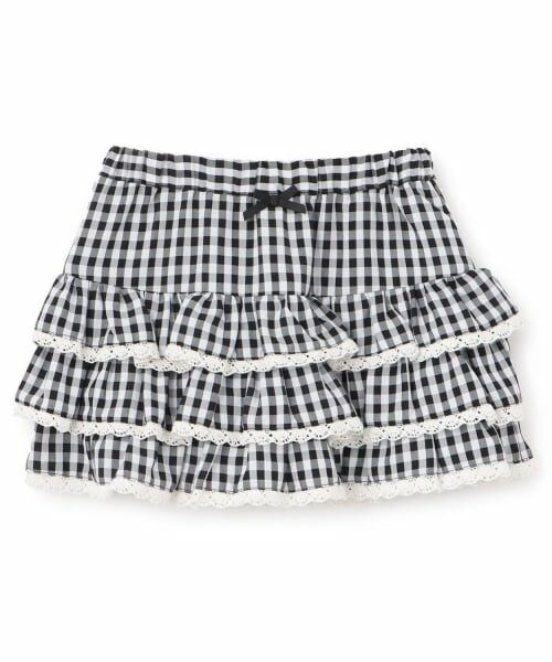 Lycee mine / リセマイン ミニ・ひざ丈スカート | 【UV加工】ギンガムチェックティアードスカート(インパン付き) 【Lycee mine バレエシリーズ】 | 詳細4